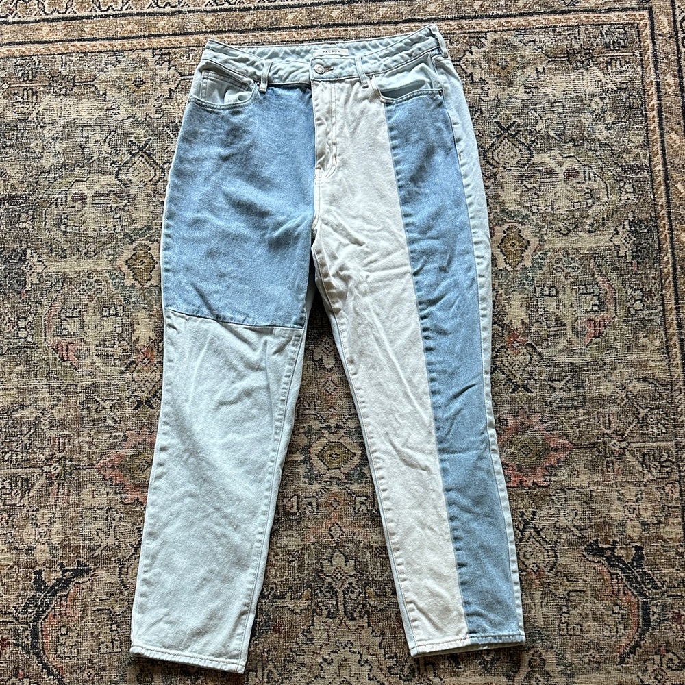 Pacsun Two-Tone Denim Mom Jeans